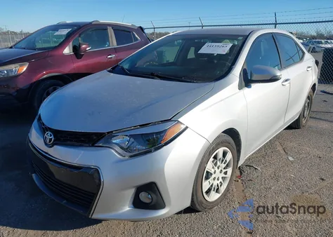 2015 Toyota Corolla S из США, поврежденный, VIN 2T1BURHE4FC271983
